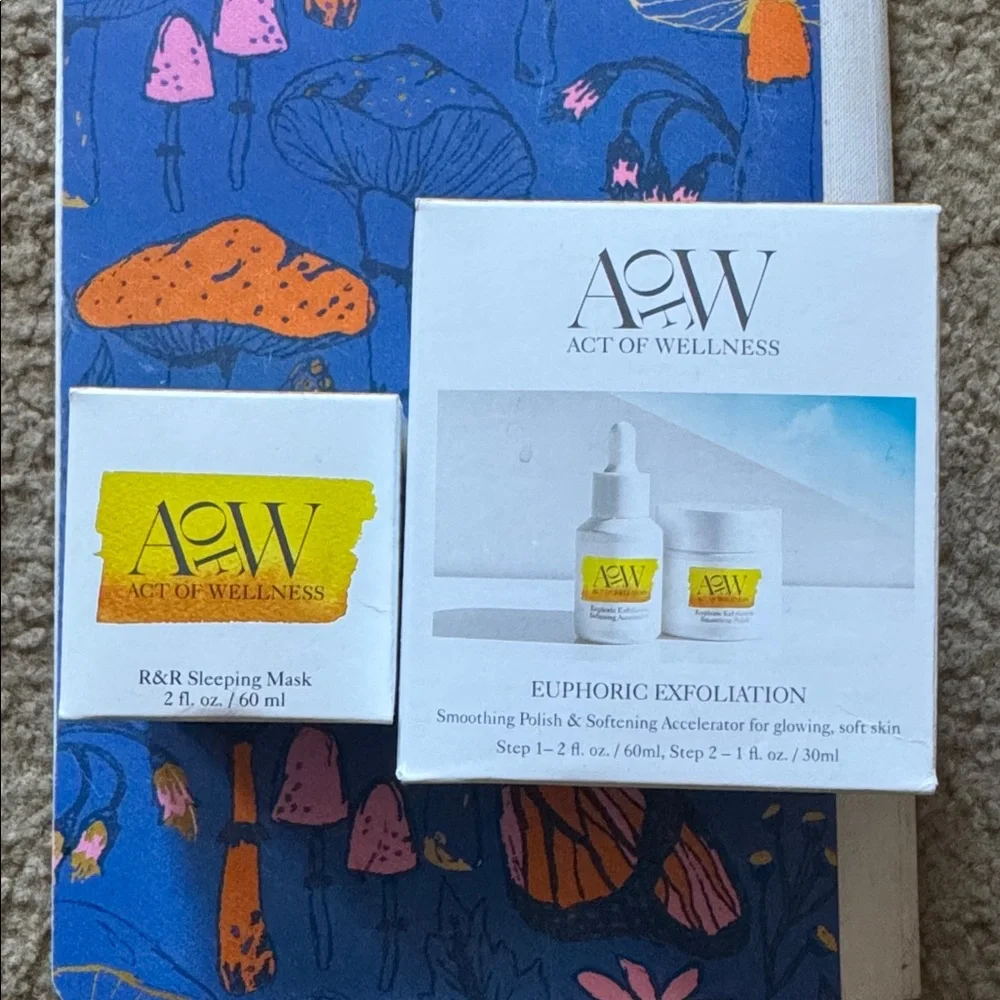 Act of Wellness Euphoric Exfoliation and R&R Sleeping Mask set